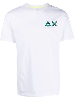 Sun 68 logo-print cotton T-shirt - White