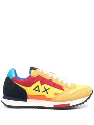 Sun 68 panelled low-top sneakers - Yellow