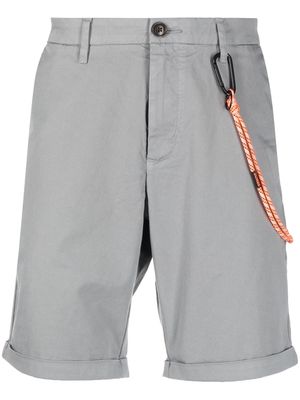 Sun 68 rope-detailing stretch-cotton bermuda shorts - Grey
