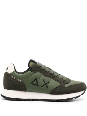 Sun 68 Tom Classic logo-embroidered leather sneakers - Green