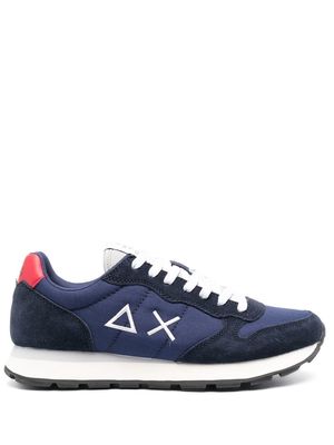 Sun 68 Tom embroidered-logo low-top sneakers - Blue