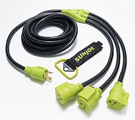 Sun Joe 25' Extension Cord with 3 Outlets for Generator