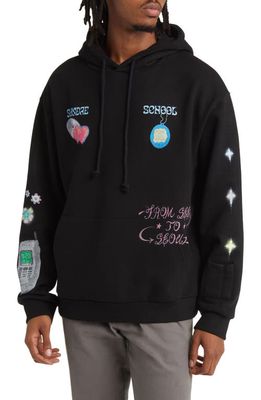 SUNDAE SCHOOL From Seed to Seoul Cotton Graphic Hoodie in Black