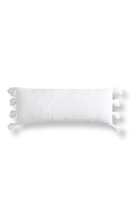 Sunday Citizen Pompom Lumbar Pillow in Off White 