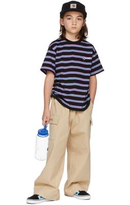SUNDAY DONUT CLUB® Kids Black & Purple Stripe T-Shirt