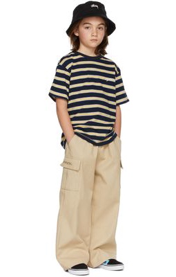 SUNDAY DONUT CLUB® Kids Navy & Yellow Stripe T-Shirt
