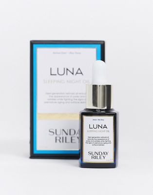 Sunday Riley Luna Sleeping Night Oil with Retinol & Blue Tansy 0.5 fl oz-Clear