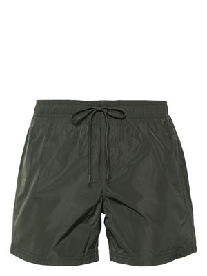 Sundek logo-appliqué striped swim shorts - Green