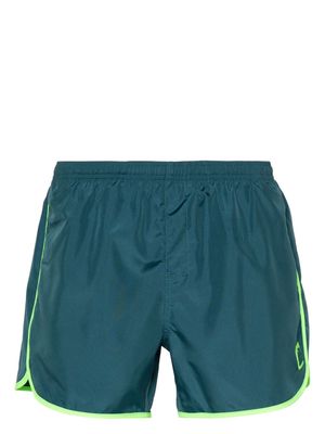 Sundek logo-appliqué swim shorts - Blue