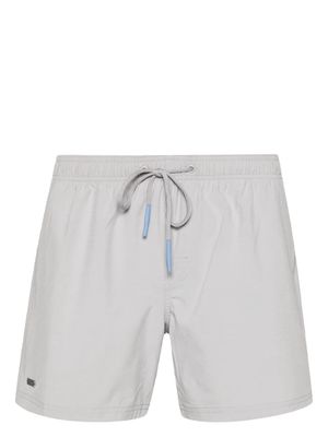 Sundek logo-appliqué swim shorts - Grey