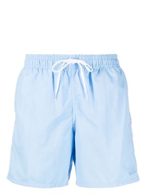 Sundek logo-embroidered drawstring swim shorts - Blue