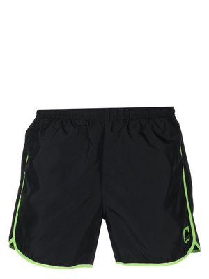 Sundek logo-patch swim shorts - Black