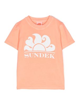 Sundek New Simeo logo-print T-shirt - Orange