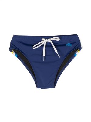 Sundek Rainbow drawstring swim trunks - Blue