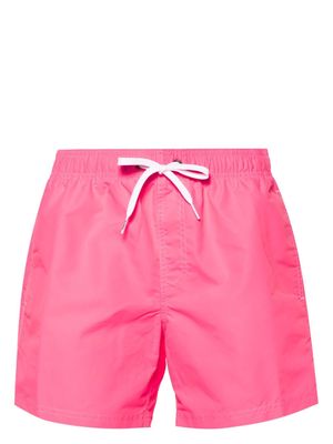 Sundek rainbow-patch swim shorts - Pink