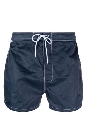 Sundek stripe-detail swim shorts - Blue