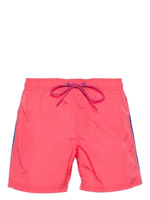 Sundek stripe-detail swim shorts - Pink