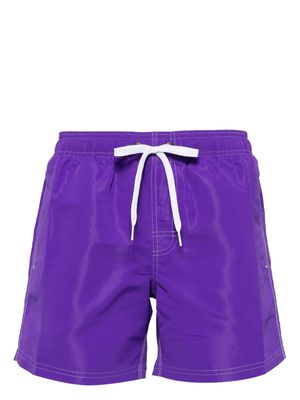 Sundek stripe-detail swim shorts - Purple