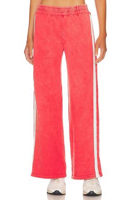 SUNDRY Track Pants in Red