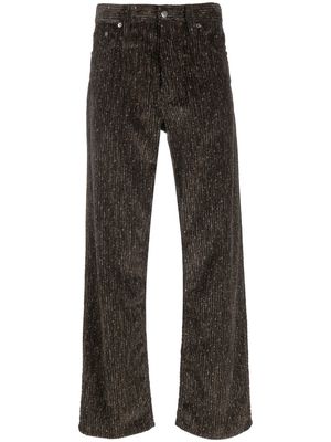 Sunflower corduroy straight-leg trousers - Brown