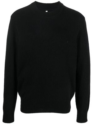 Sunflower fine-knit recycled-wool jumper - Black