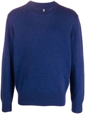 Sunflower fine-knit recycled-wool jumper - Blue