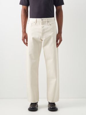 Sunflower - Loose Organic-cotton Straight-leg Jeans - Mens - White