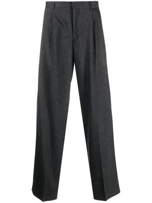 Sunflower pinstriped straight-leg trousers - Grey