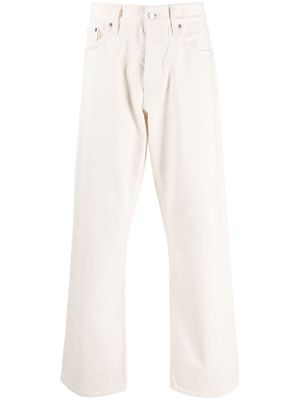 Sunflower straight-leg organic-cotton trousers - Neutrals