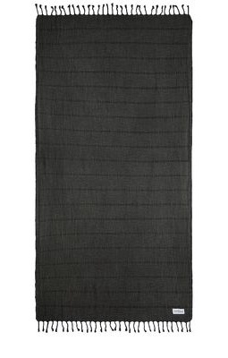 Sunkissed Bali Sand Free Beach Towel in Black.