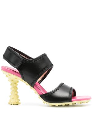 Sunnei 1000 Chiodi 85mm colour-block sandals - Black