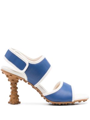 Sunnei 1000 Chiodi 85mm contrasting-trim sandals - Blue