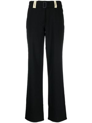 Sunnei belted high-waist trousers - Black