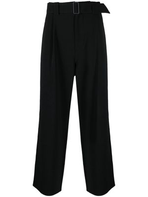 Sunnei belted wide-leg trousers - Black