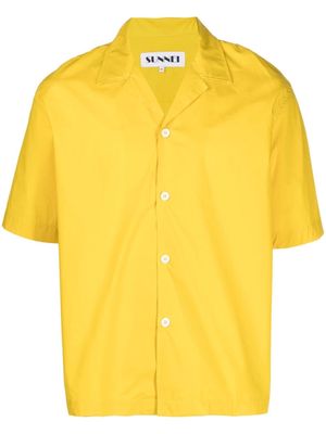 Sunnei button-up cotton shirt - Yellow