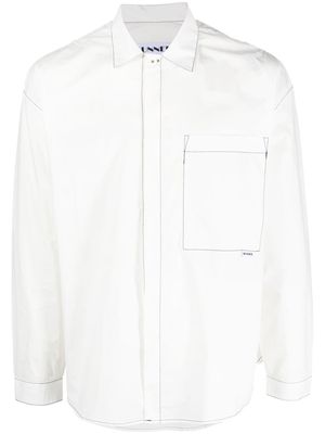 Sunnei chest-pocket cotton shirt - White