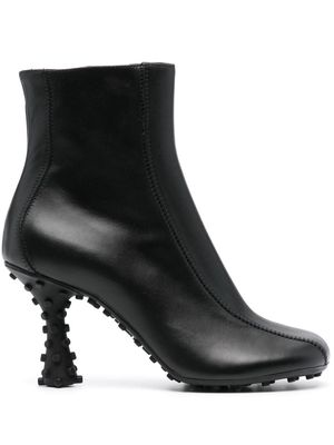 Sunnei Chiodi 100mm leather ankle boots - Black