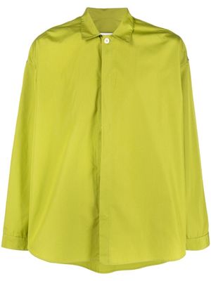 Sunnei collared cotton shirt - Green