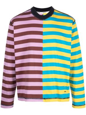 Sunnei colour-block striped long-sleeve T-Shirt - 7146 MIXED STRIPES
