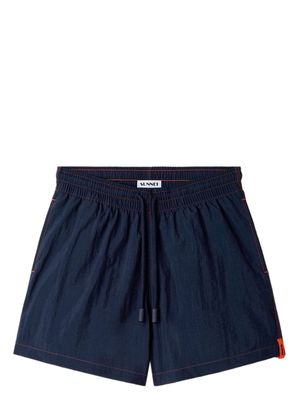 Sunnei contrast-stitch swim shorts - Blue