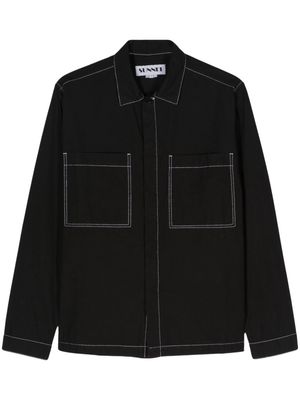 Sunnei contrast-stitching shirt - Black