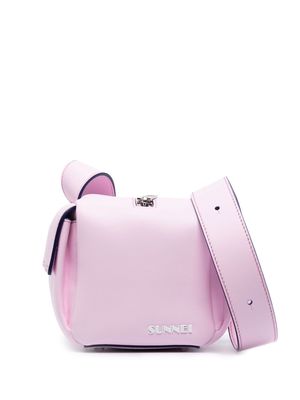 Sunnei Cubetto zip-detail shoulder bag - Pink