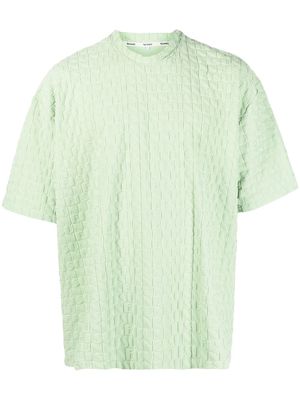 Sunnei debossed-monogram T-Shirt - Green