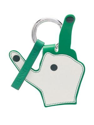 Sunnei Dito hand-motif keyring - Green