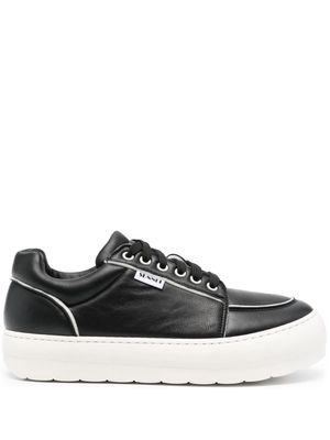 Sunnei Dreamy leather flatform sneakers - Black