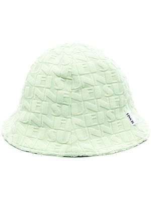 Sunnei embossed-logo bucket hat - Green
