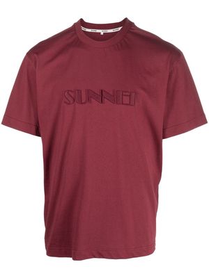 Sunnei embroidered-logo detail T-shirt