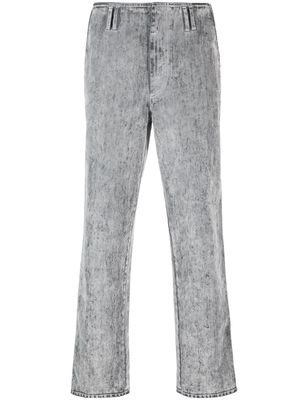Sunnei flocked straight-leg jeans - Grey
