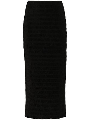 Sunnei Frise high-waisted midi skirt - Black
