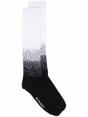 Sunnei gradient-effect socks - White